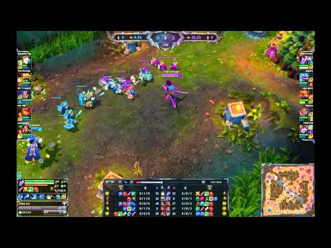 SKT T1 Faker playing Yasuo mid vs Twisted Fate Patch 4 11