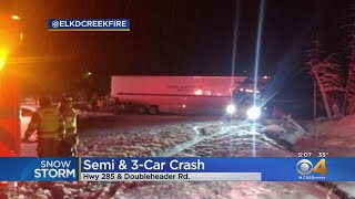 Semi Crash Shuts Down Highway 287