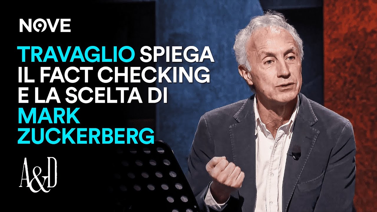 Marco Travaglio spiega il fact checking e la scelta di Mark Zuckerberg | Accordi e Disaccordi