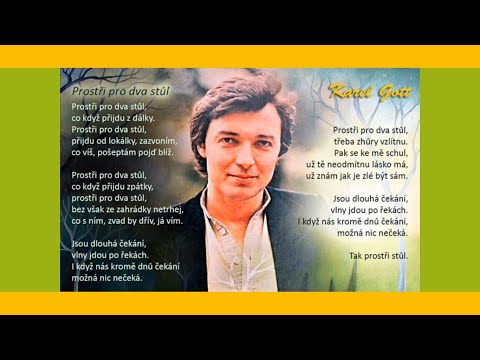 KAREL GOTT Prostři pro dva stůl