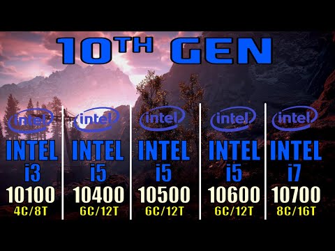 CORE i3 10100 vs CORE i5 10400 vs CORE i5 10500 vs CORE i5 10600 vs CORE i7 10700|16 PC GAMES TEST|