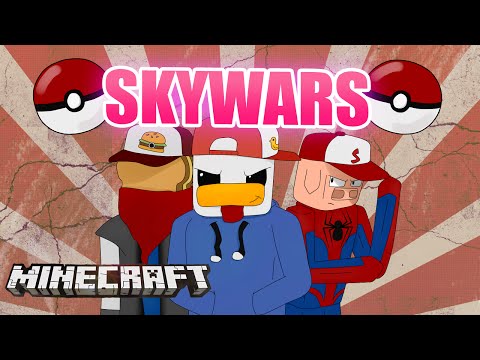 EPIC PVP: MINECRAFT SKYWARS WITH POKEMON MASTERS