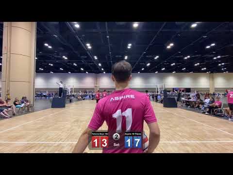 2021 AAU National Volleyball Tournament - Aspire 18 Titans vs. Tahoma Boys 18U - Game 2