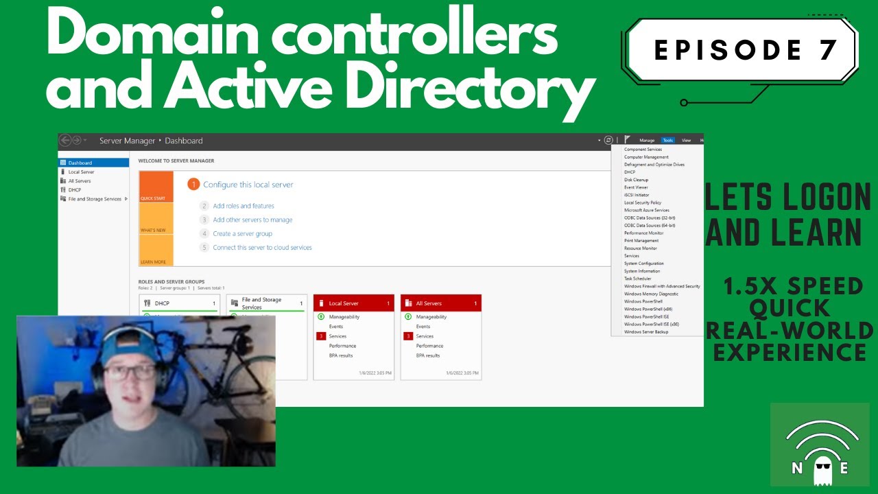 IT Technician Training Course- EP7 Domain controllers and Active Directory