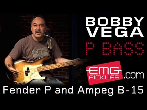 Bobby Vega talks Fender P Bass and Ampeg B-15 on EMGtv