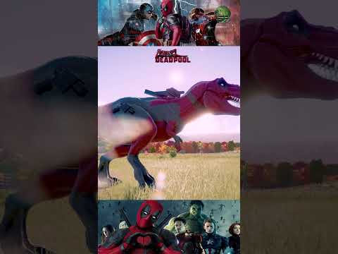 deadpool tyrannosaurus rex in jurassic world evolution 2 #shorts