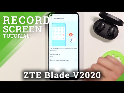 How to Manage Screen Touches in Screen Recorder in ZTE Blade V2020 – Set Up Screen Recorder