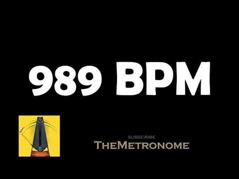 989 BPM Metronome | TheMetronome | Perfect Timing