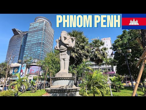 Phnom Penh City CAMBODIA Walking Tour 4K – Explore the Capital of Cambodia