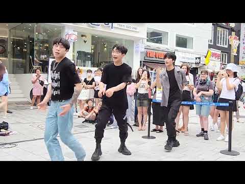 20230712 OneOf#원오브(HaRang#하랑&SeungHyun#승현&ChaeWon#채원) Hongdae Busking 홍대 버스킹 SnowHorse#눈말 170712