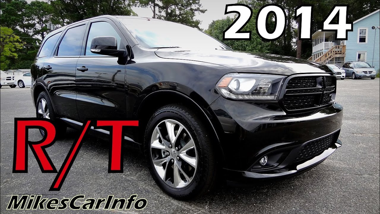 2014 DODGE DURANGO R/T HEMI 8 Speed Brilliant Black Crystal Pearlcoat 5068