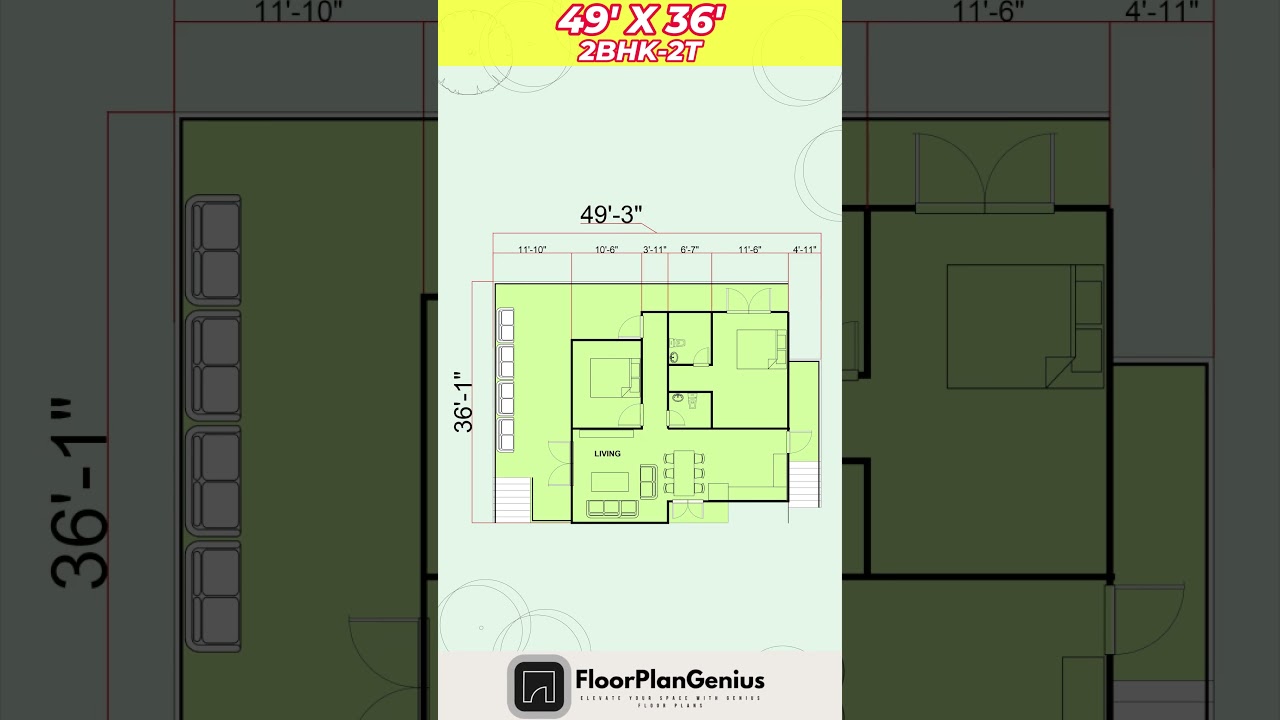 49 by 36 house plan map