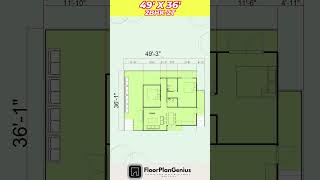 49 by 36 house plan map