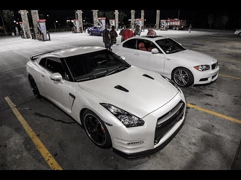 2014 GT-R vs 5.0 Mustang  vs Z06 vs 135i's