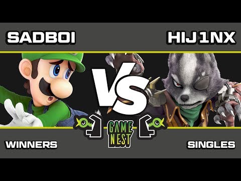 Game Nest Smash It Up: Sadboi (Luigi) vs Hij1nx (Wolf) - Winners Round 1