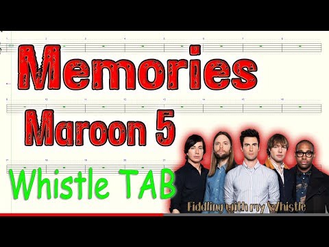 Memories - Maroon 5 - Tin Whistle - Play Along Tab Tutorial