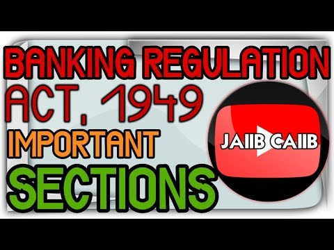 Banking Regulation Act 1949 Important Sections in Hindi JAIIB Live Classes Video