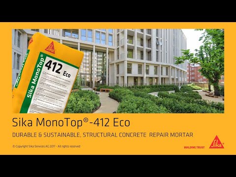 Sika MonoTop® 412 Eco - High Durability plus reduced carbon footprint