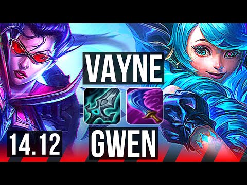 VAYNE vs GWEN (TOP) | 68% winrate, Dominating | EUNE Master | 14.12