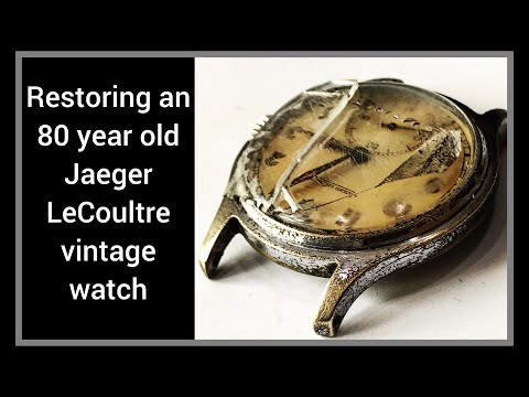 1940s RADIOACTIVE JAEGER  LeCOULTRE RESTORATION | how to nickel plate, movement service tutorial
