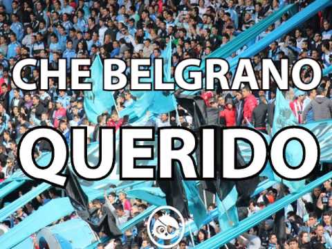 "Presentes como toda la vida CHE BELGRANO QUERIDO" Barra: Los Piratas Celestes de Alberdi &bull; Club: Belgrano