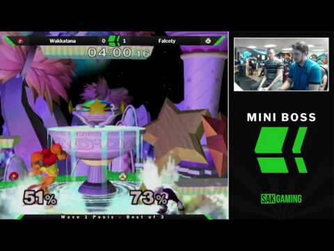 Mini Boss Wave 1 Pools - Wakkatana (Samus) vs Falcoty (Sheik)