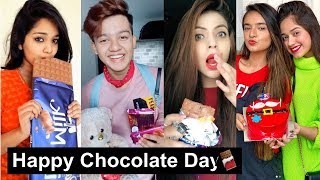 Happy Chocolate Day Tiktok Videos |  Awez, Nagma, Jannat, Riyaz, Arishfa, Avneet