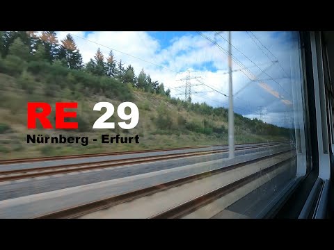 Mit dem Desiro HC über die VDE 8.1: RE 29 Mitfahrt Nürnberg Hbf - Erfurt Hbf