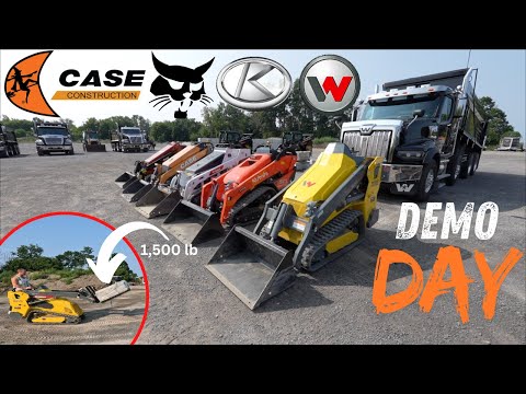 LET'S DEMO THEM ALL!  - Wacker, Bobcat, Ditch Witch, Kubota & Case. MINI TRACK LOADER
