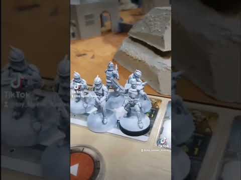 Star Wars Legion gamers. Tabletop DnD Clone Wars