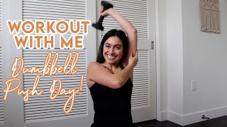 Push Day Workout With Me: Chest, Shoulder, and Tricep Supersets for Home or Gym