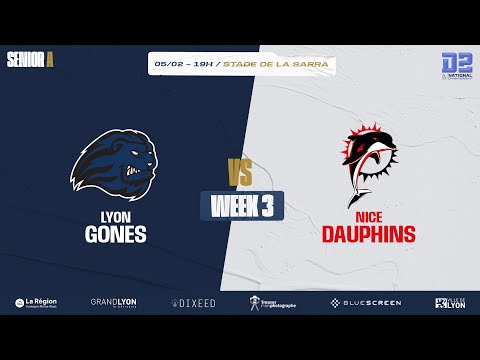 FFFA D2 - J3 - Gones de Lyon VS Dauphins de Nice