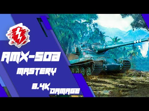 AMX 50 B  Veteran • 8403 DMG • 4 KILLS •❗ WoT Blitz ❗
