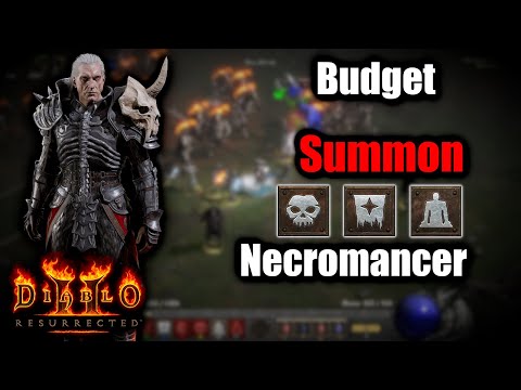 Budget Summon Necromancer - Safe through Hell with your own Skeleton Army - Diablo 2 Resurrected
