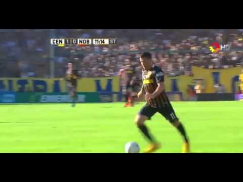 Gol de Marcelo Larrondo - Rosario Central 1 - 0 Newell's - Fecha 2 - Liga Argentina