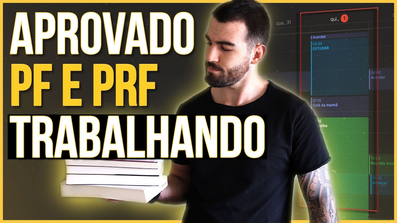 ✅ ROTINA DE ESTUDO PARA QUEM TRABALHA [Concurso PF e PRF]