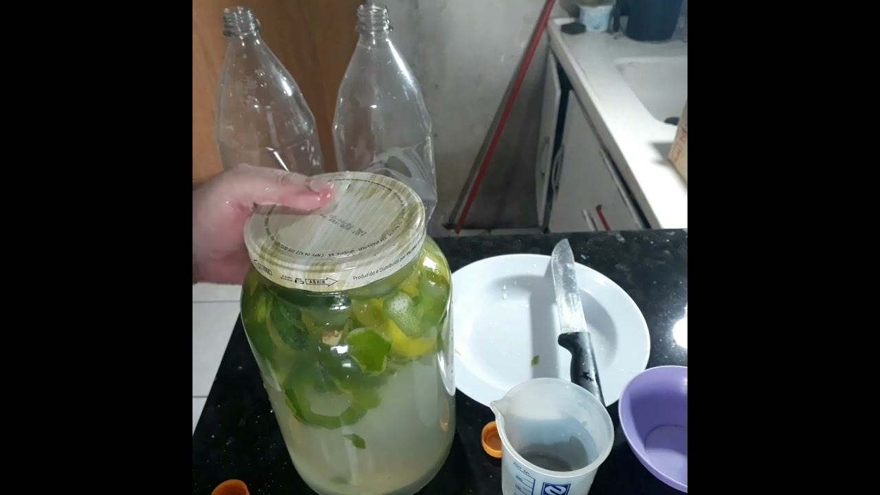 Refrigerante caseiro limão e gengibre