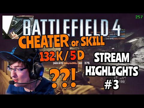 BF4 jikA - Stream highlights - Locker 132/5 - CHEATER or SKILL #3
