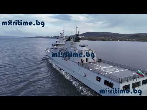 Започнаха изпитанията на новия боен кораб „Храбри“ (ВИДЕО)