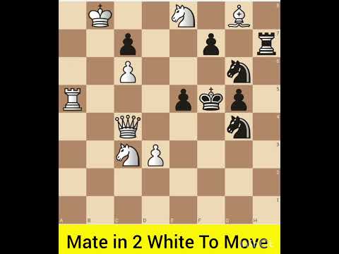 Solved Chess Puzzle-558. Find Checkmate in 2 Moves For White #chess #chesscom #checkmateintwo