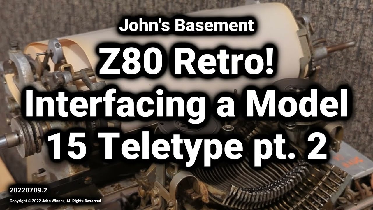 Z80 Retro #37 - Connecting a Model 15 Teletype pt. 2 (Writing a CP/M app to operate it.)
