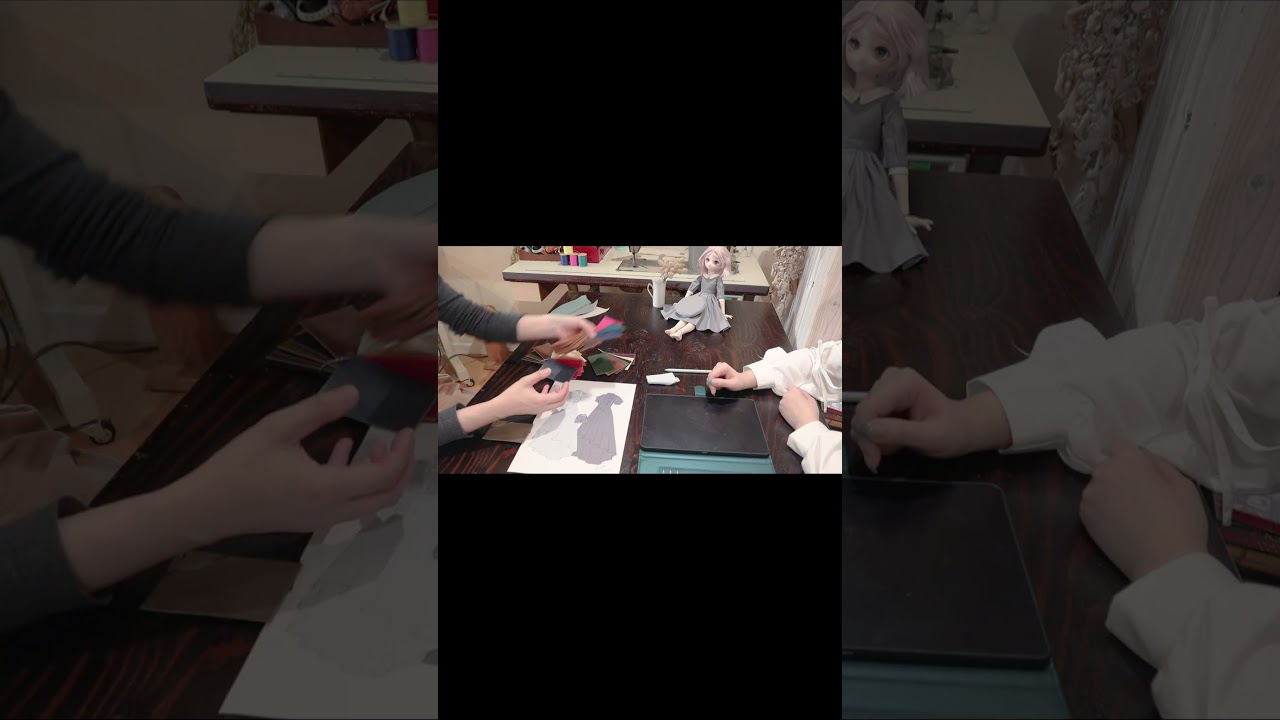 コラボドール「雨上がりの少女」制作裏ちょい動画