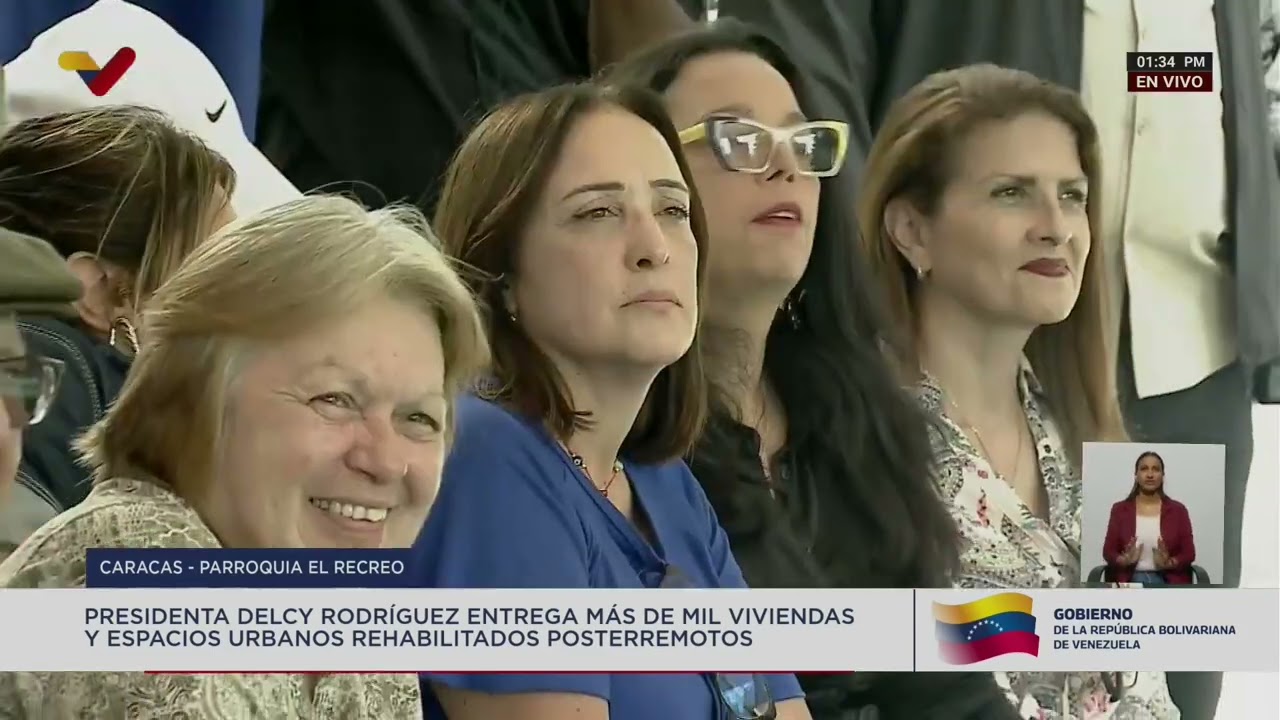 Delcy Rodríguez entrega 1.081 viviendas recuperadas en Los Caobos tras terremotos de junio