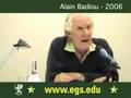 Thumbnail for &quot;Alain Badiou. Democracy, Politics and Philosophy 2006 (1 of 5)&quot;