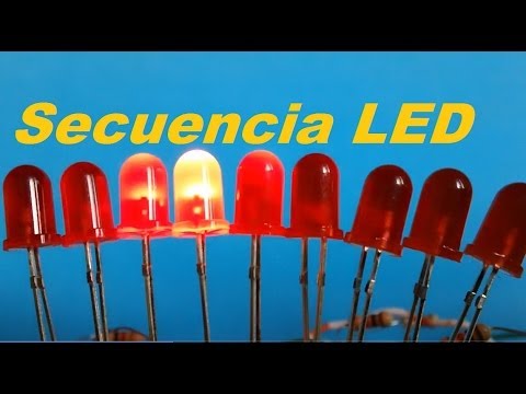 ✅ Secuencia de  LEDs con 555 y 4017 (Como se hace) Video
