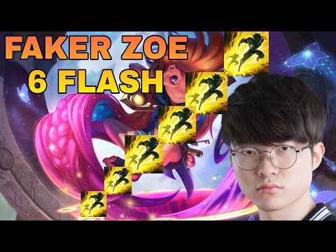 Faker Zoe Pick Up 6 Flash Teamfight Game 1 T1 vs DRX   Faker Nhặt 6 Tốc Biến Trong Combat T1 vs DRX