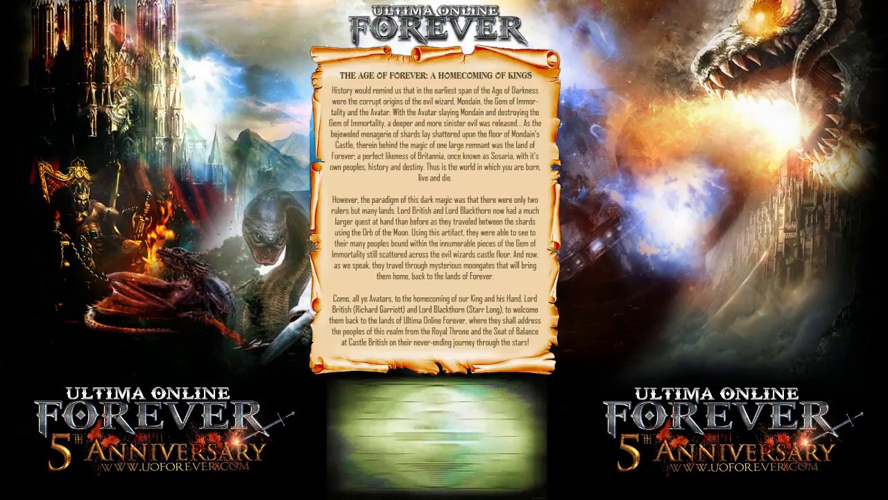 Ultima Online Forever 5 Year Anniversary with Richard Garriott & Starr Long - YouTube