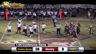 Prairie Grove (35) vs Gentry (14) 2013