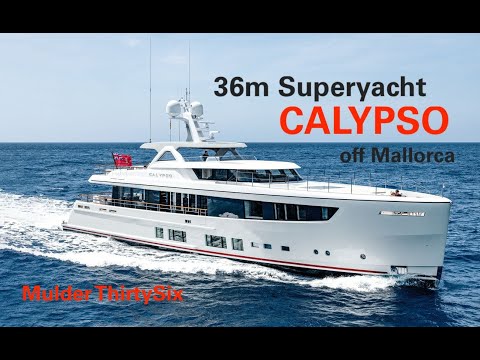 Sailing 36m CALYPSO off Mallorca Mulder Shipyard Superyacht