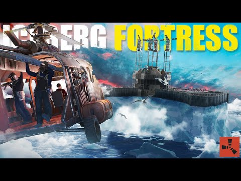 Online RAIDING everyone from our Insane ICEBERG FORTRESS in Rust